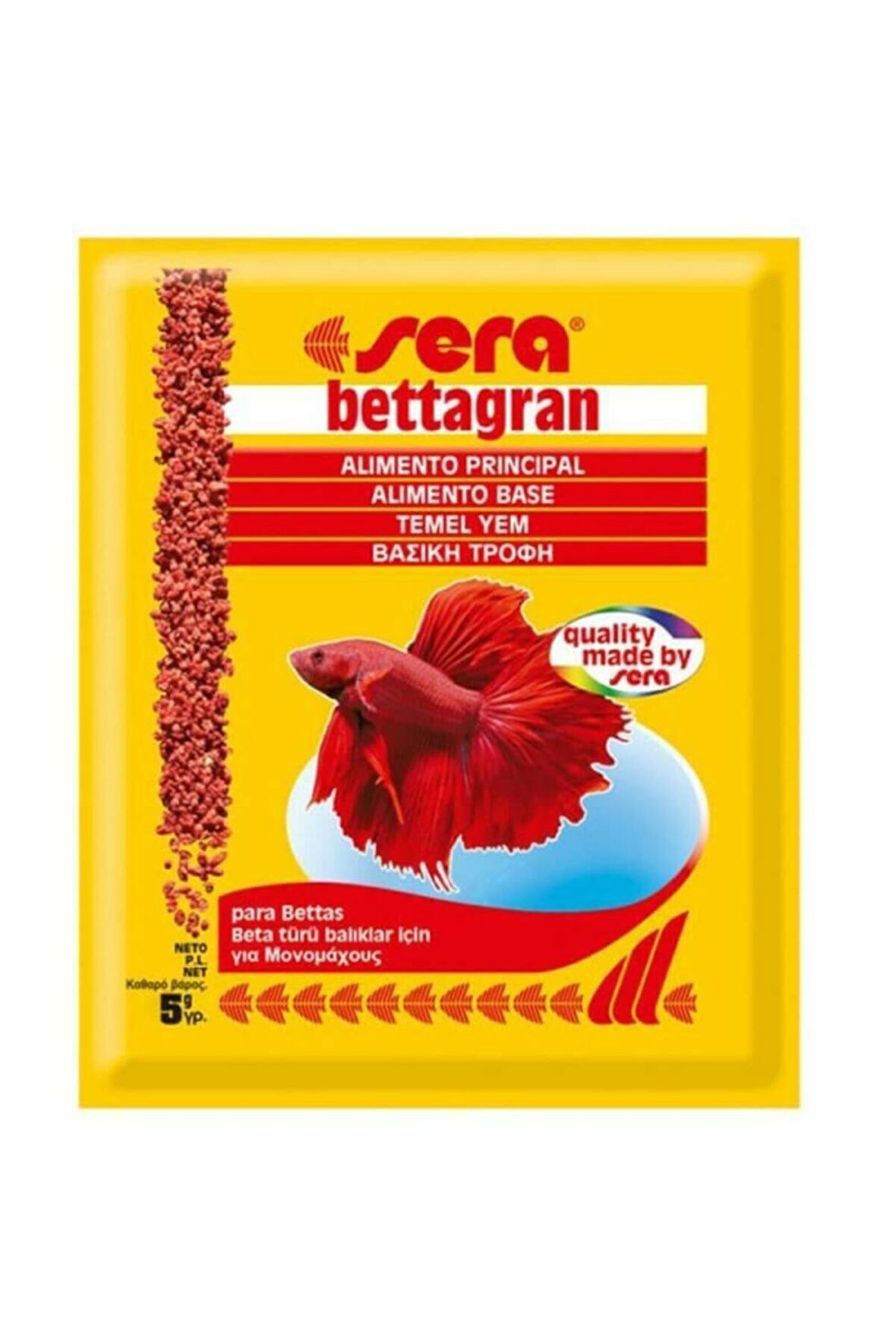 SERA BETTAGRAN GRANÜL BETA BALıĞı RENK YEMI 5GR